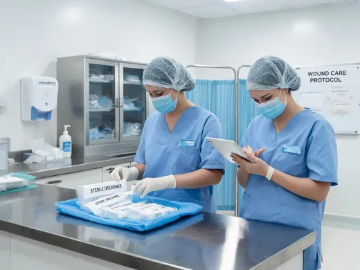 Hospital wound care unit